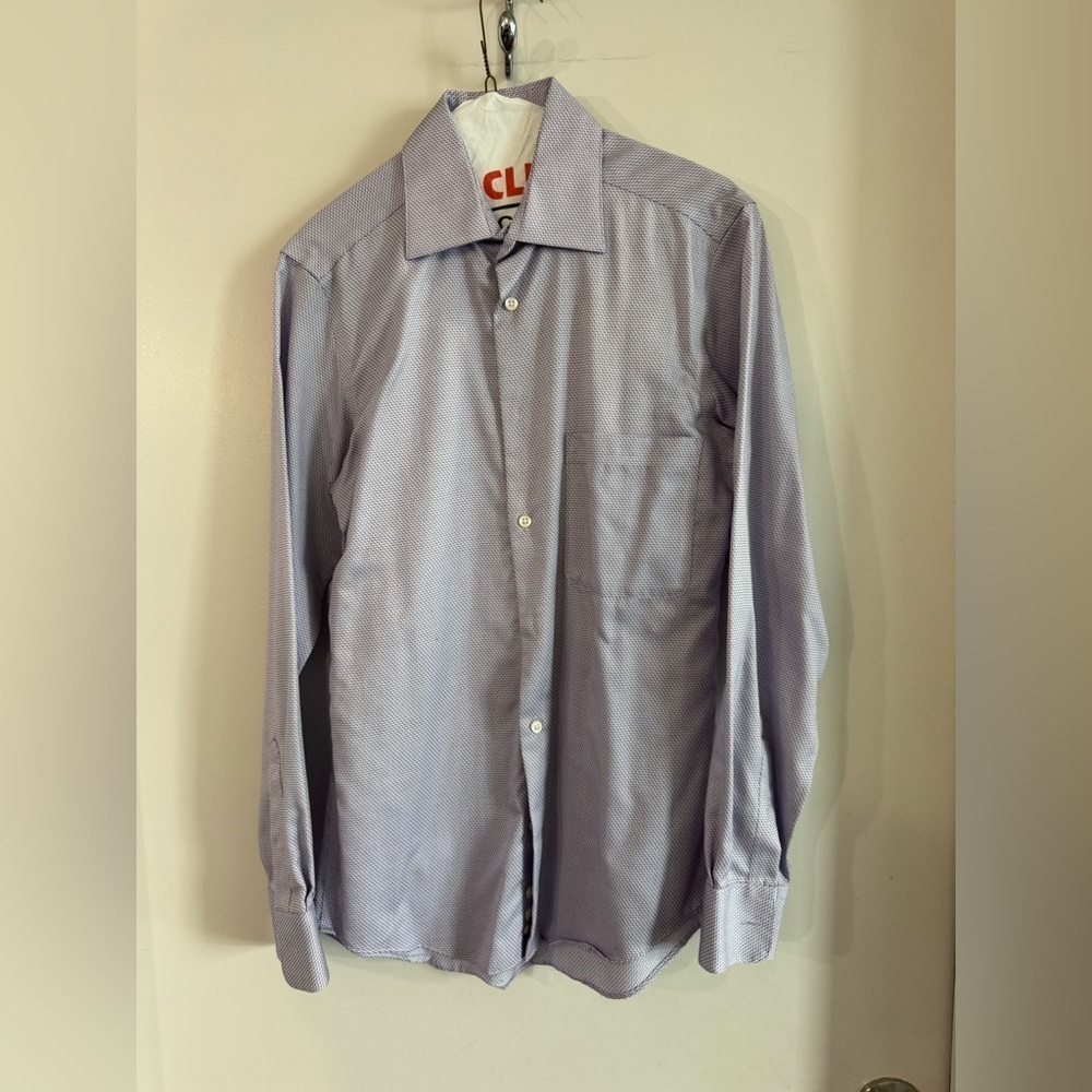 Pronto Uomo Men Small Dress Shirt Purple
